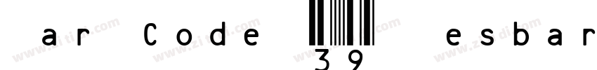 Bar Code 39 lesbar字体转换
